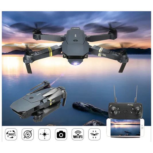 Drone E88 PRO Plegable con Doble Cámara - 4K y GPSUna opción versátil y accesible para capturar momentos desde el aire.
